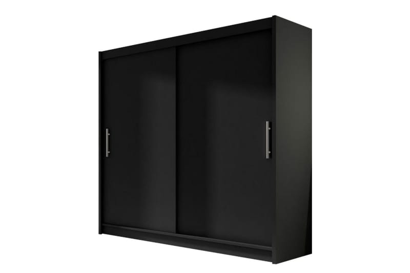 Prag Garderobe Skyvedører, Svart