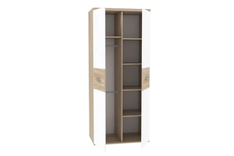 Priesmeyer Garderobe 80x189 cm - Brun/Hvit - Oppbevaring - Garderober & garderobesystem