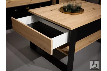 Quant Garderobe 41x60 cm - Eik/Svart - Oppbevaring - Garderober & garderobesystem