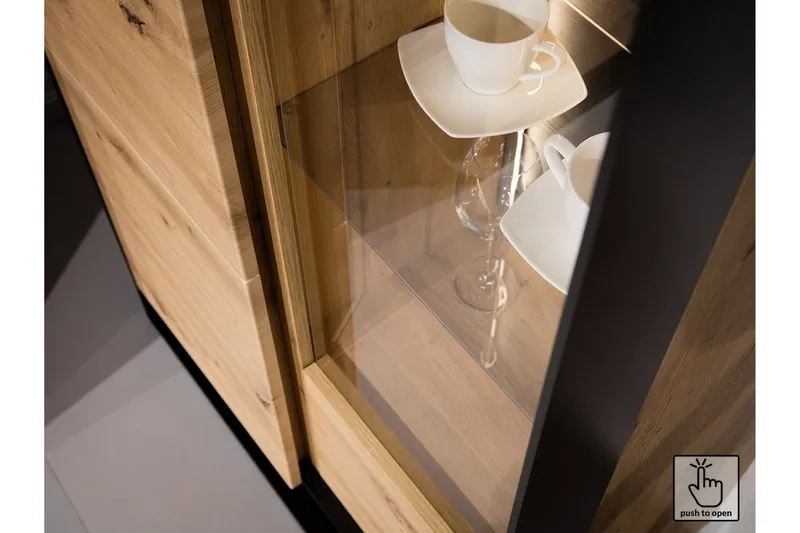 Quant Garderobe 41x60 cm - Eik/Svart - Oppbevaring - Garderober & garderobesystem