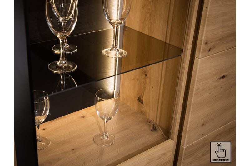 Quant Garderobe 41x60 cm - Eik/Svart - Oppbevaring - Garderober & garderobesystem