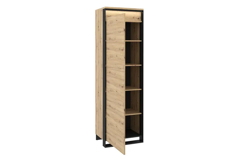 Quant Garderobe 41x60 cm - Eik/Svart - Oppbevaring - Garderober & garderobesystem