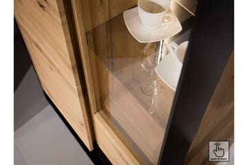 Quant Garderobe 50x95 cm - Eik/Svart - Oppbevaring - Garderober & garderobesystem