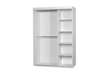 Rejasia Garderobe med Speil 120 cm - Hvit - Oppbevaring - Garderober & garderobesystem