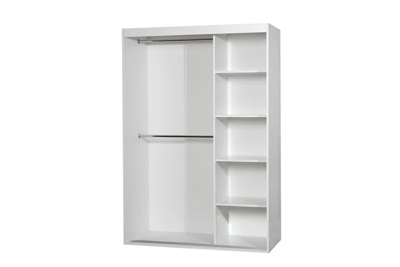 Rejasia Garderobe med Speil 120 cm - Hvit - Oppbevaring - Garderober & garderobesystem