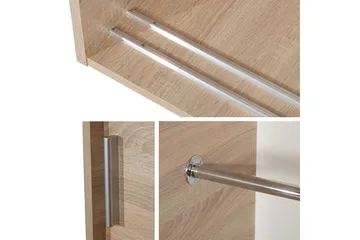 Rejasia Garderobe med Speil 120 cm - Hvit - Oppbevaring - Garderober & garderobesystem