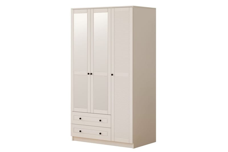 Rynric Garderobe 105x184 cm, Matt Hvit