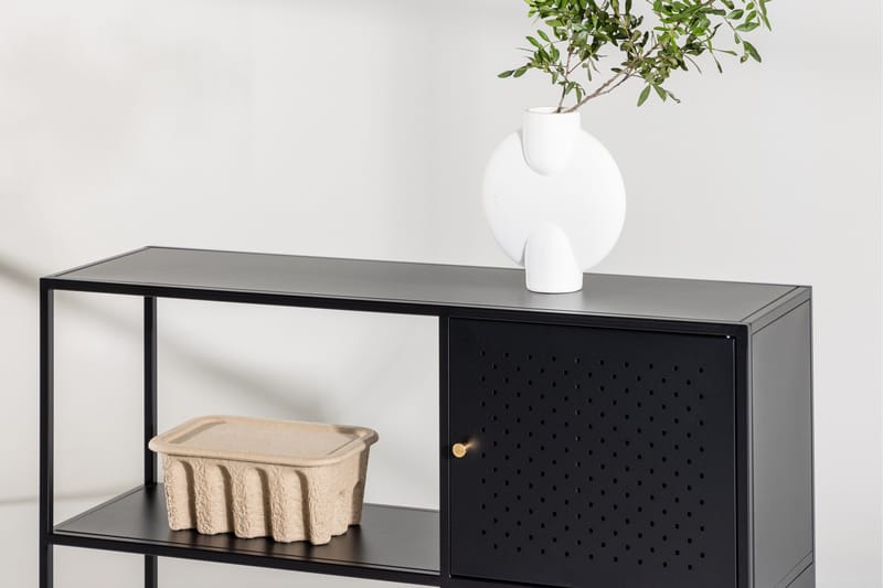 Salta Garderobe 100x75 cm - Svart - Oppbevaring - Oppbevaringsmøbler - Sideboard & skjenk