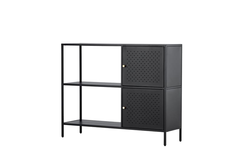 Salta Garderobe 100x75 cm - Svart - Oppbevaring - Oppbevaringsmøbler - Sideboard & skjenk