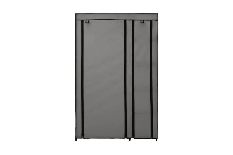 Sammenleggbare garderober 2 stk grå 110x45x175 cm stoff - Garderobeskap - Garderober & garderobesystem