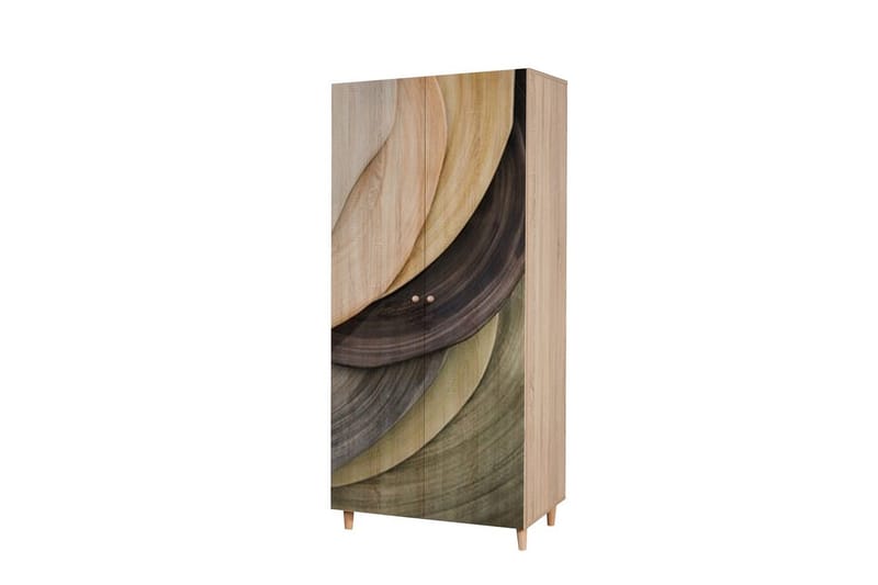 Selalesi Garderobe 90x192 cm - Natur - Oppbevaring - Garderober & garderobesystem