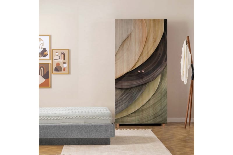 Selalesi Garderobe 90x192 cm - Natur - Oppbevaring - Garderober & garderobesystem