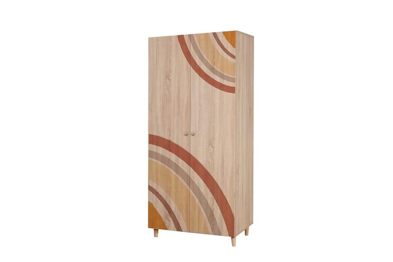 Selalesi Garderobe 90x192 cm - Natur - Oppbevaring - Garderober & garderobesystem