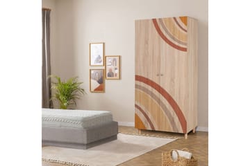 Selalesi Garderobe 90x192 cm - Natur - Oppbevaring - Garderober & garderobesystem