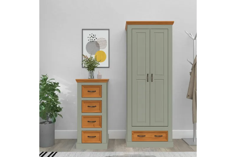 Selma Garderobe 70x185 cm - Grønn - Oppbevaring - Garderober & garderobesystem