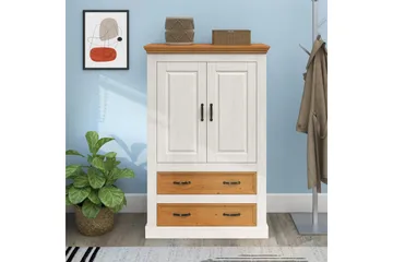 Selma Garderobe 86x131 cm - Hvit - Oppbevaring - Garderober & garderobesystem