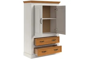 Selma Garderobe 86x131 cm - Hvit - Oppbevaring - Garderober & garderobesystem