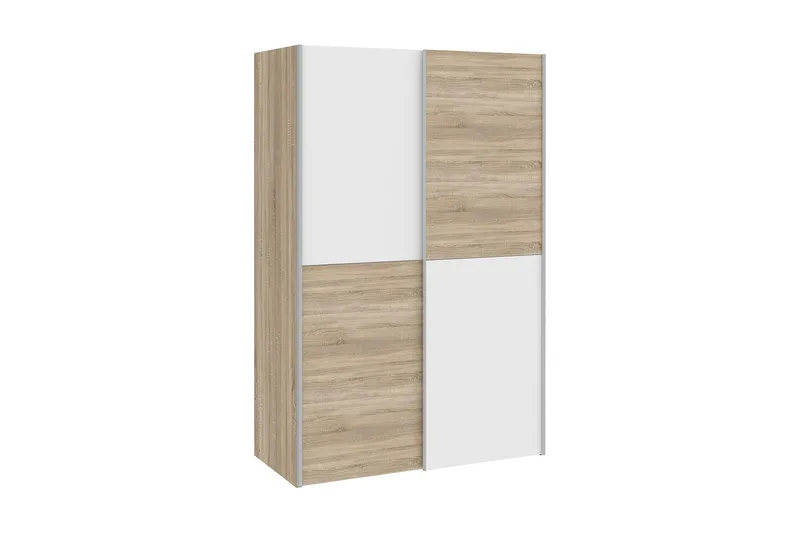 Shipts Garderobe 62x120 cm, Brun/Hvit