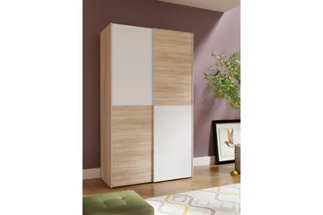 Shipts Garderobe 62x120 cm - Brun/Hvit - Oppbevaring - Garderober & garderobesystem