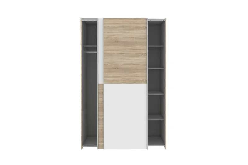 Shipts Garderobe 62x120 cm - Brun/Hvit - Oppbevaring - Garderober & garderobesystem