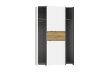 Shipts Garderobe 62x120 cm - Hvit/Brun - Oppbevaring - Garderober & garderobesystem