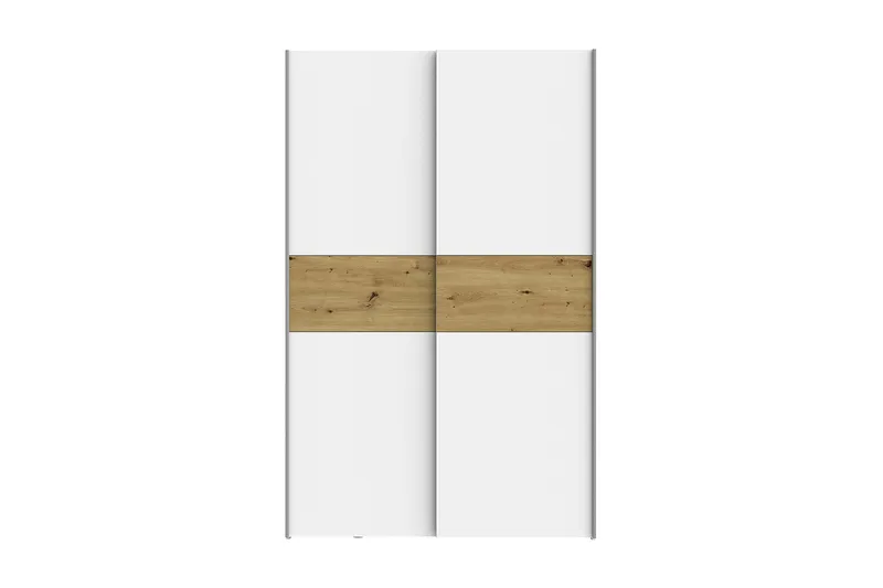 Shipts Garderobe 62x120 cm - Hvit/Brun - Oppbevaring - Garderober & garderobesystem