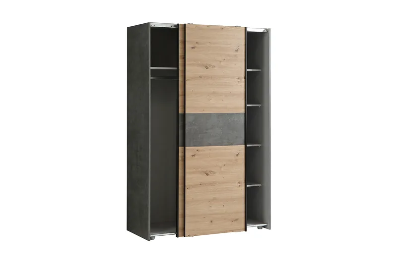 Shipts Garderobe 62x120 cm - Lys Natur/Grå - Oppbevaring - Garderober & garderobesystem