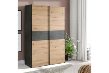 Shipts Garderobe 62x120 cm - Lys Natur/Grå - Oppbevaring - Garderober & garderobesystem