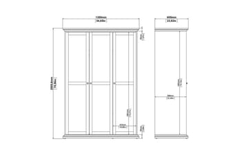 Shoiba Garderobe 138,8x200,6 cm - Hvit - Oppbevaring - Garderober & garderobesystem