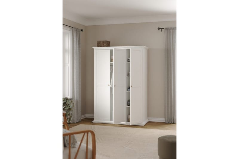 Shoiba Garderobe 138,8x200,6 cm - Hvit - Oppbevaring - Garderober & garderobesystem