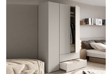 Sigmana Garderobeskap 130x201 cm - Brun - Oppbevaring - Garderober & garderobesystem