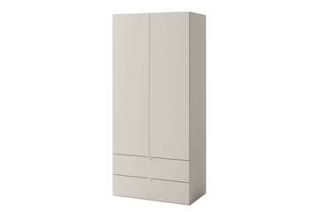 Sigmana Garderobeskap 90x201 cm - Lys Grå - Oppbevaring - Garderober & garderobesystem