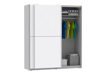 Slosser Garderobe 170x191 cm - Ekstra Hvit - Oppbevaring - Garderober & garderobesystem