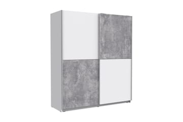 Slosser Garderobe 170x191 cm - Grå - Oppbevaring - Garderober & garderobesystem