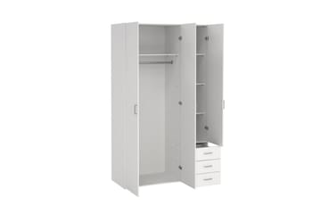 Space Garderobe 116x200 cm - Hvit - Oppbevaring - Garderober & garderobesystem