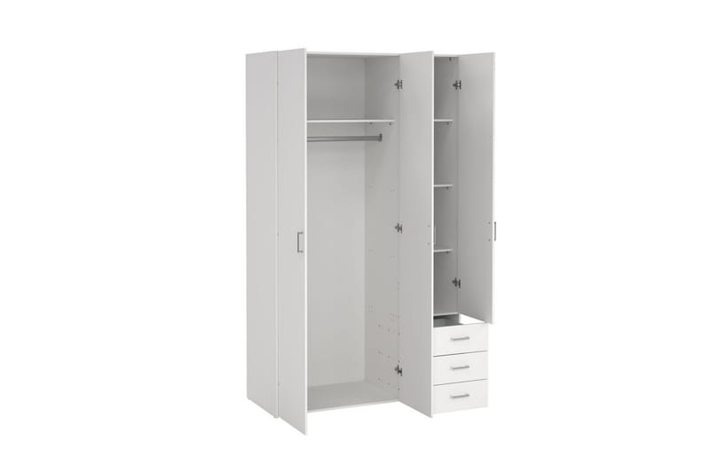 Space Garderobe 116x200 cm - Hvit - Oppbevaring - Garderober & garderobesystem