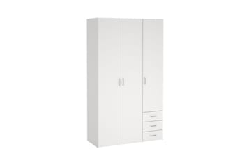 Space Garderobe 116x200 cm - Hvit - Oppbevaring - Garderober & garderobesystem