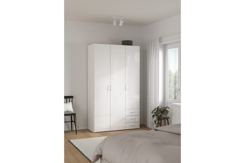 Space Garderobe 116x200 cm - Hvit - Oppbevaring - Garderober & garderobesystem