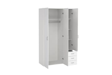 Space Garderobe 116x200 cm - Hvit - Oppbevaring - Garderober & garderobesystem