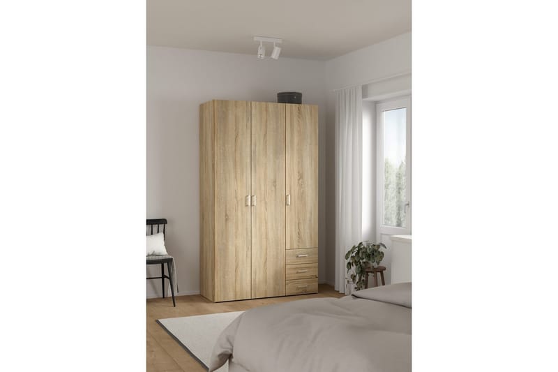 Space Garderobe 116x200 cm - Natur - Oppbevaring - Garderober & garderobesystem