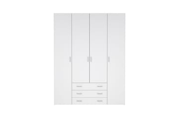 Space Garderobe 154x200 cm - Hvit - Oppbevaring - Garderober & garderobesystem
