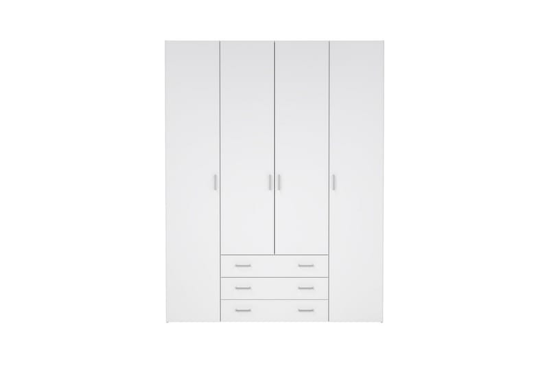 Space Garderobe 154x200 cm - Hvit - Oppbevaring - Garderober & garderobesystem
