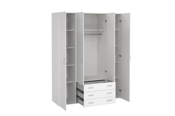 Space Garderobe 154x200 cm - Hvit - Oppbevaring - Garderober & garderobesystem