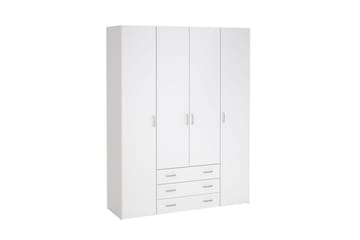 Space Garderobe 154x200 cm - Hvit - Oppbevaring - Garderober & garderobesystem