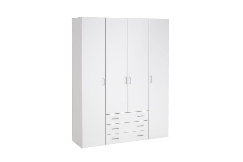 Space Garderobe 154x200 cm - Hvit - Oppbevaring - Garderober & garderobesystem