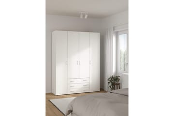 Space Garderobe 154x200 cm - Hvit - Oppbevaring - Garderober & garderobesystem
