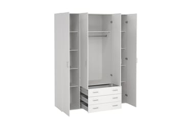 Space Garderobe 154x200 cm - Hvit - Oppbevaring - Garderober & garderobesystem