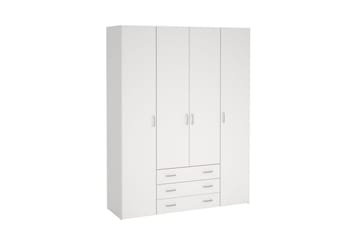 Space Garderobe 154x200 cm - Hvit - Oppbevaring - Garderober & garderobesystem