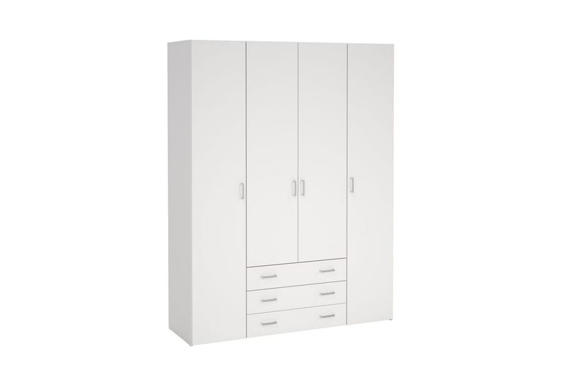 Space Garderobe 154x200 cm - Hvit - Oppbevaring - Garderober & garderobesystem