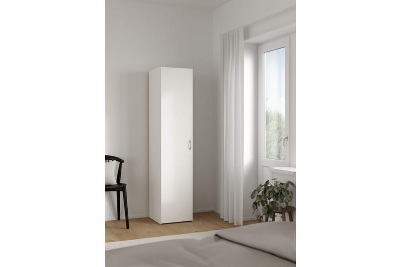 Space Garderobe 39x175 cm - Hvit - Oppbevaring - Garderober & garderobesystem